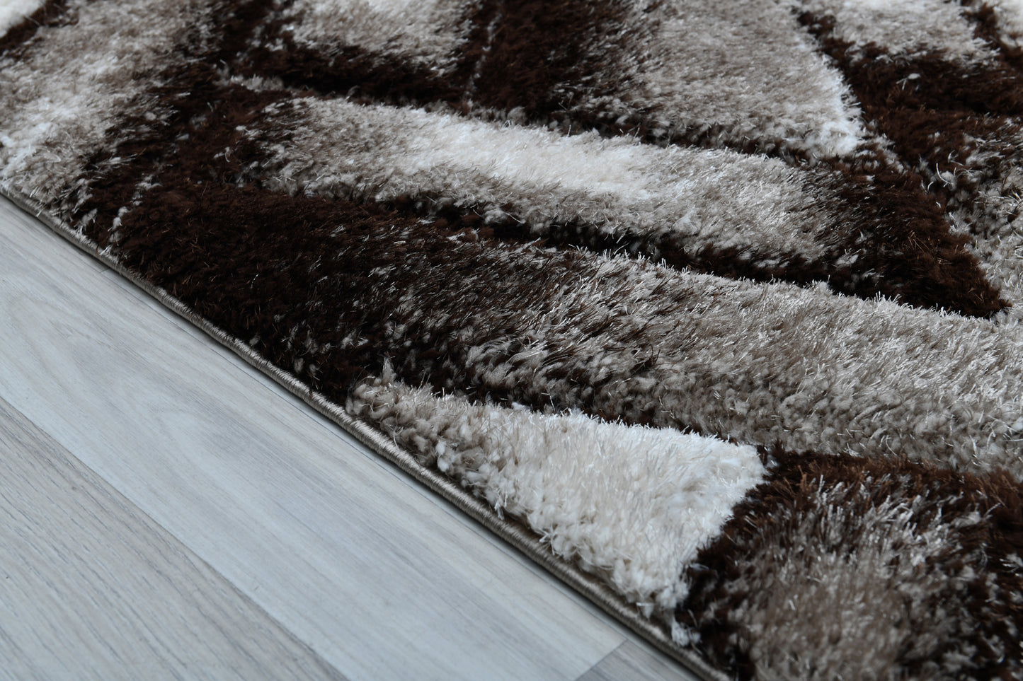 Lulu Modern 3D Carved Design Fluffy Texture Area Rug RT3031