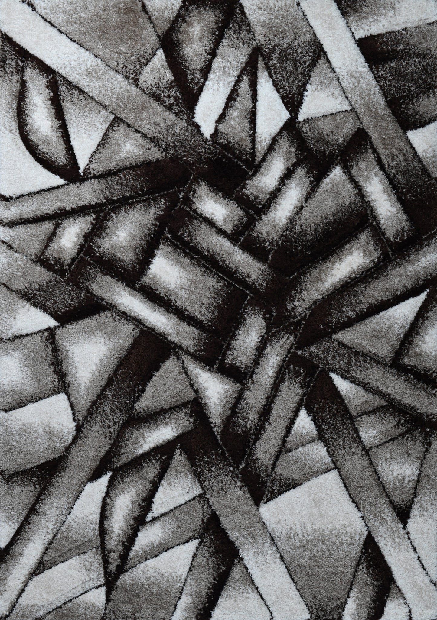 Lulu Modern 3D Carved Design Fluffy Texture Area Rug RT3031