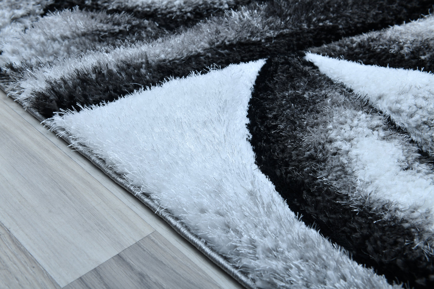 Lulu Modern 3D Carved Design Fluffy Texture Area Rug RT3031