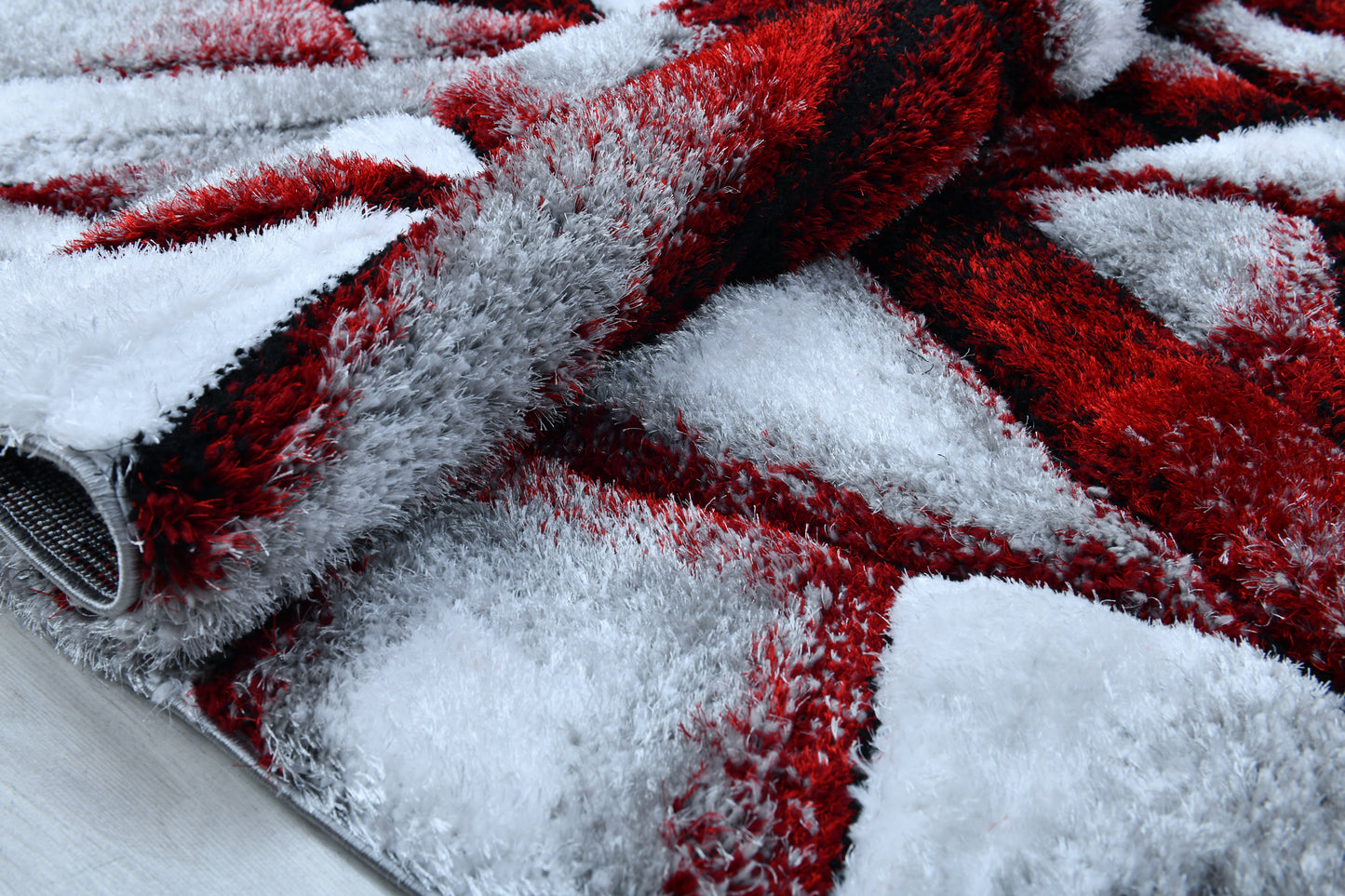 Lulu Modern 3D Carved Design Fluffy Texture Area Rug RT3031