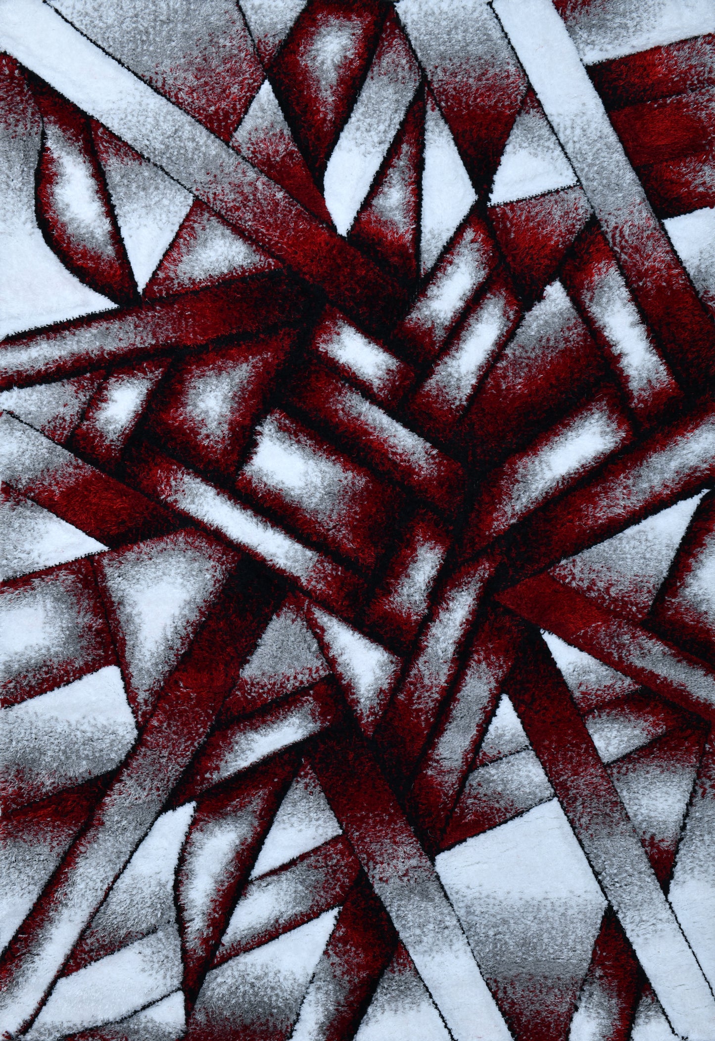 Lulu Modern 3D Carved Design Fluffy Texture Area Rug RT3031