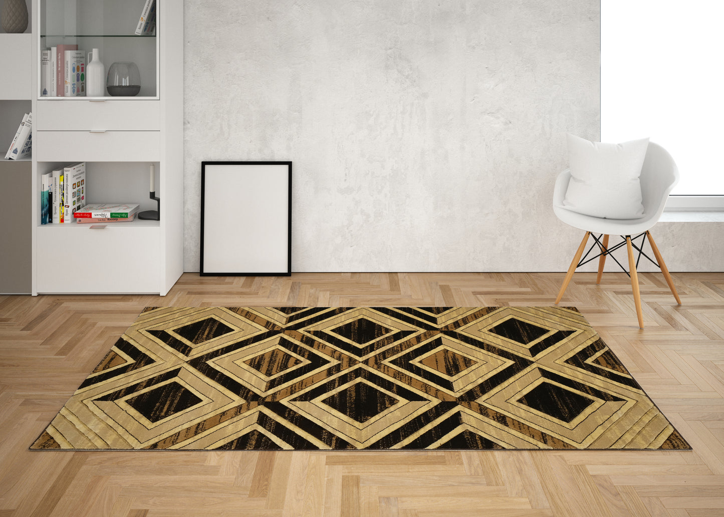 Aruba Collection Hand Carved Soft Area Rug with Exquisite 3D Design RT2604