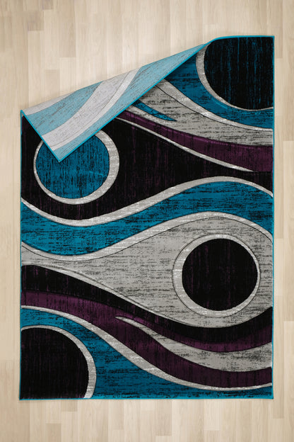 Aruba Collection Hand Carved Soft Area Rug with Exquisite 3D Design RT2603