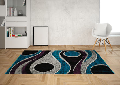 Aruba Collection Hand Carved Soft Area Rug with Exquisite 3D Design RT2603