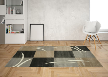 Aruba Collection Hand Carved Soft Area Rug with Exquisite 3D Design RT2612