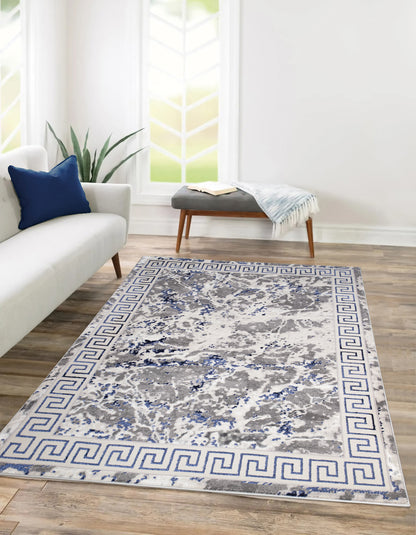 Modern Traditional Area Rug. Artificial Intelligence Design with 3D Affect