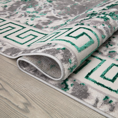 Modern Traditional Area Rug. Artificial Intelligence Design with 3D Affect