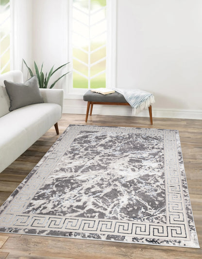 Modern Traditional Area Rug. Artificial Intelligence Design with 3D Affect