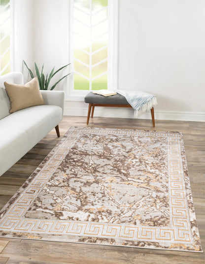 Modern Traditional Area Rug. Artificial Intelligence Design with 3D Affect