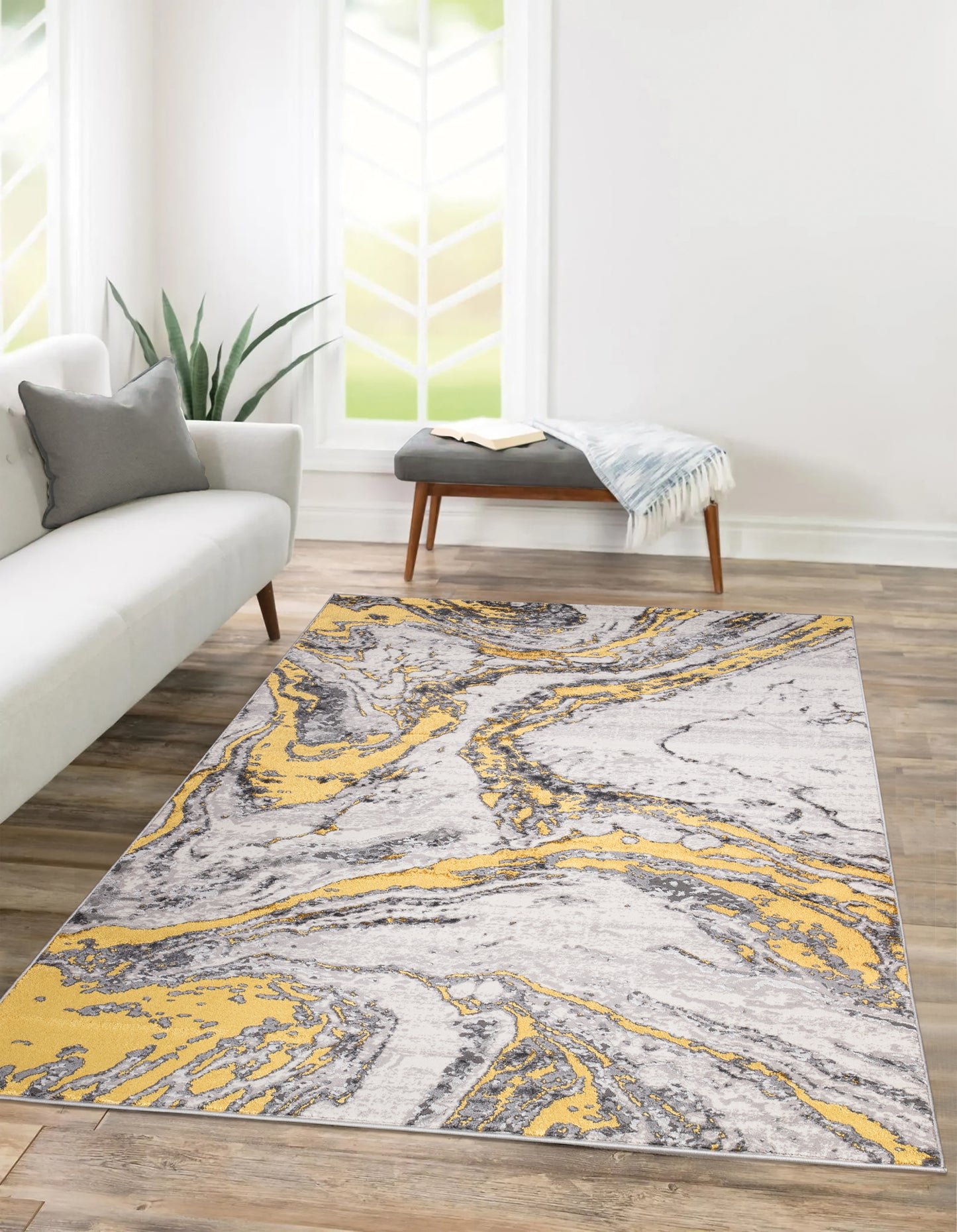 Modern Traditional Area Rug. Artificial Intelligence Design with 3D Affect