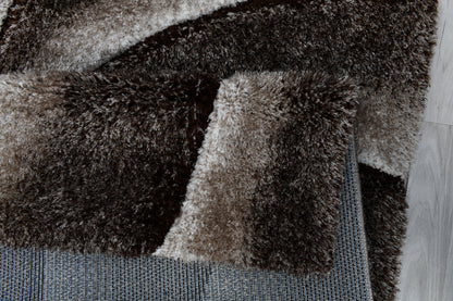 Lulu Modern 3D Carved Design Fluffy Texture  Area Rug RT3116