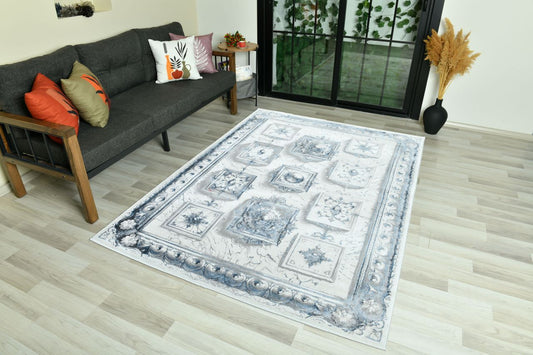 Modern Traditional Area Rug. Artificial Intelligence Design with 3D Affect Rt8403