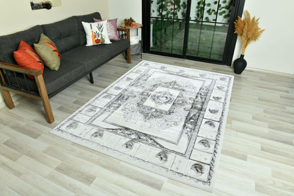 Modern Traditional Area Rug. Artificial Intelligence Design with 3D Affect Rt84000