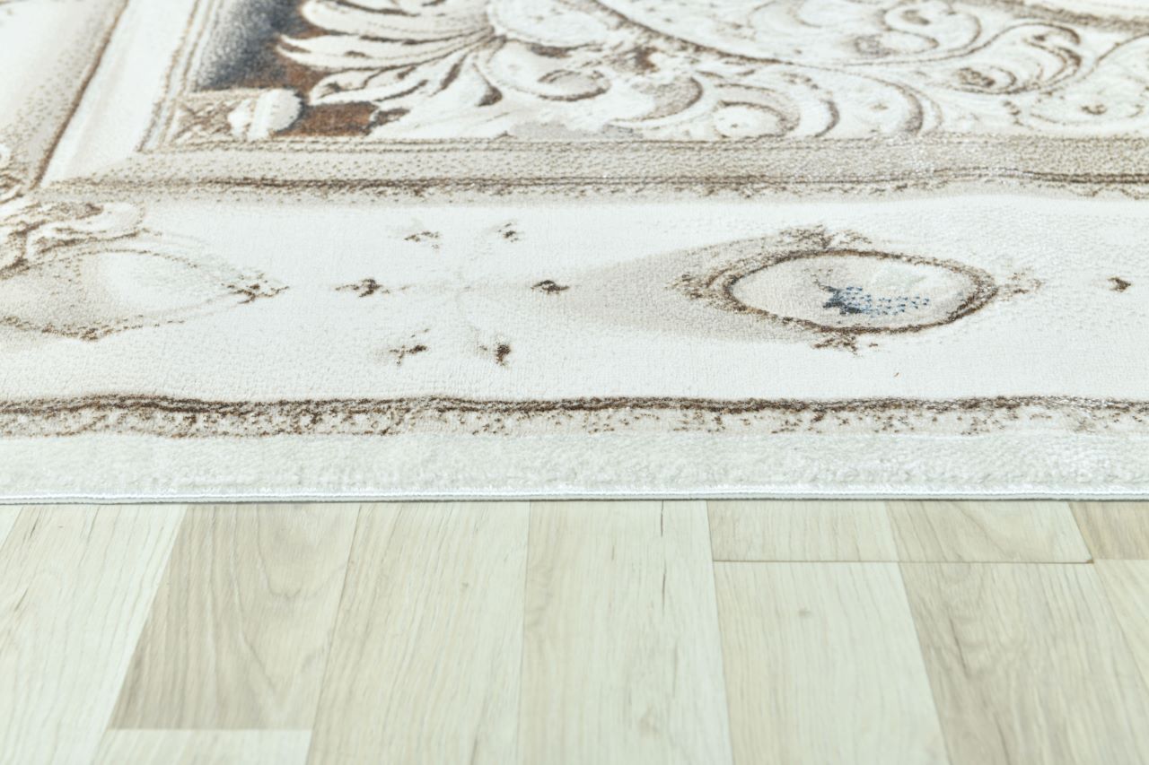 Modern Traditional Area Rug. Artificial Intelligence Design with 3D Affect Rt8402