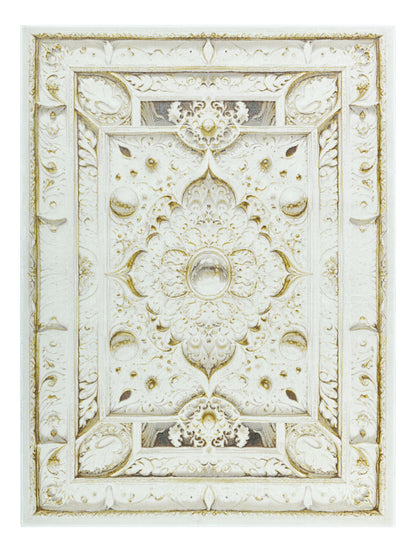 Modern Traditional Area Rug. Artificial Intelligence Design with 3D Affect Rt8401