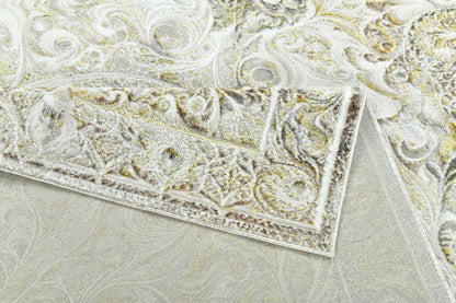 Modern Traditional Area Rug. Artificial Intelligence Design with 3D Affect Rt8405