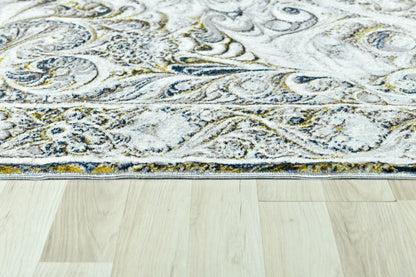 Modern Traditional Area Rug. Artificial Intelligence Design with 3D Affect Rt8405