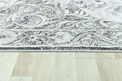 Modern Traditional Area Rug. Artificial Intelligence Design with 3D Affect Rt8405