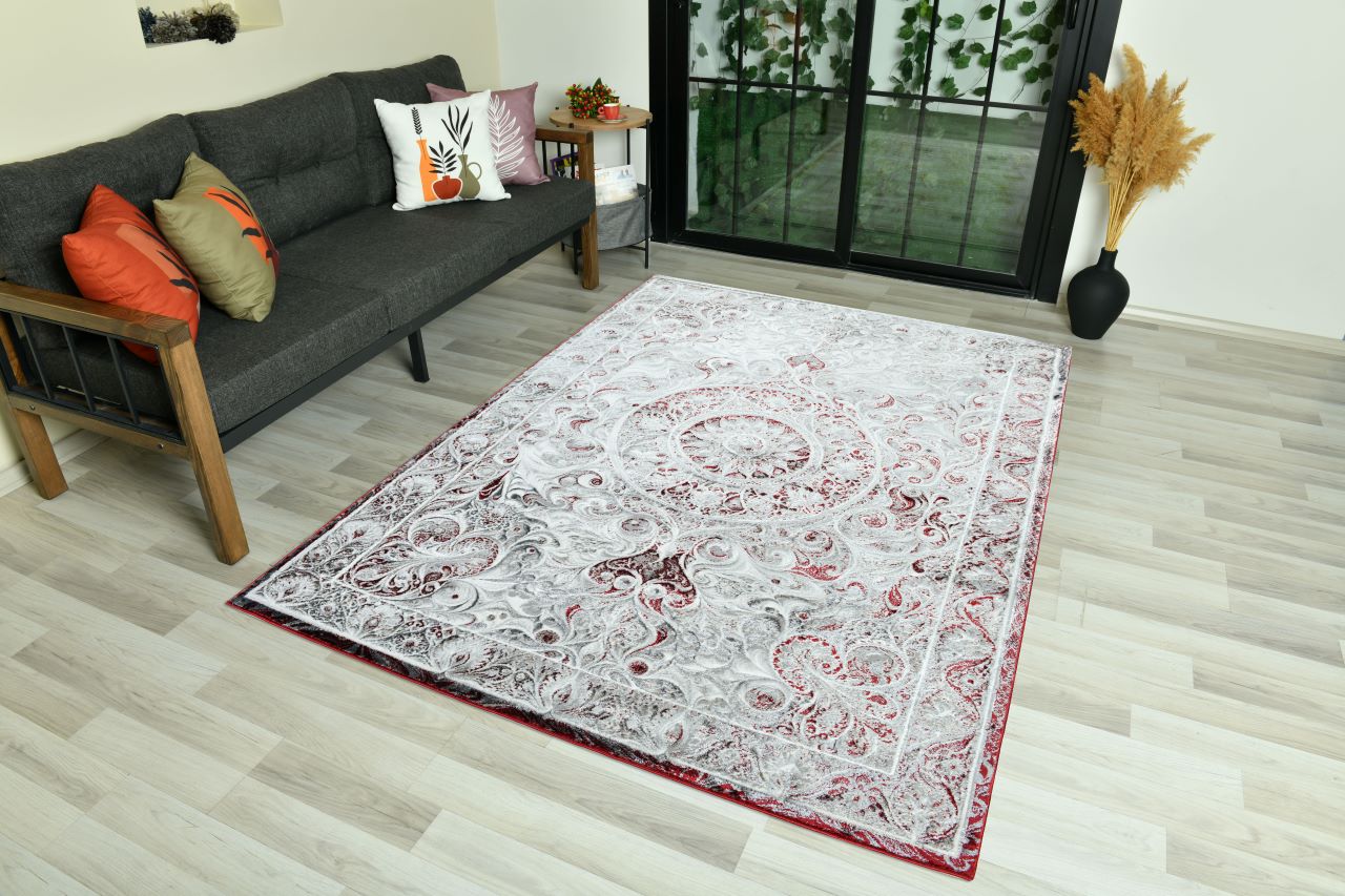 Modern Traditional Area Rug. Artificial Intelligence Design with 3D Affect Rt8405