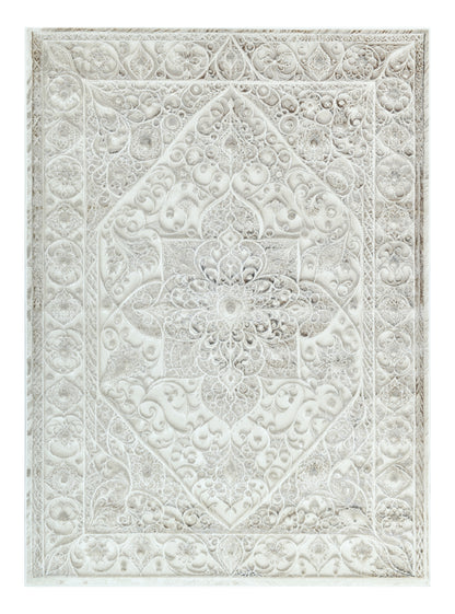 Modern Traditional Area Rug. Artificial Intelligence Design with 3D Affect Rt8406