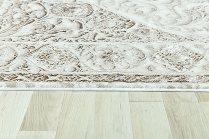 Modern Traditional Area Rug. Artificial Intelligence Design with 3D Affect Rt8406