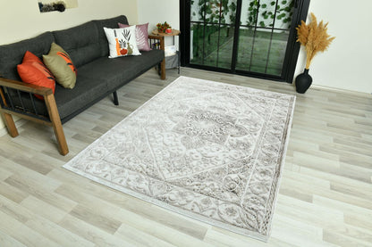 Modern Traditional Area Rug. Artificial Intelligence Design with 3D Affect Rt8406