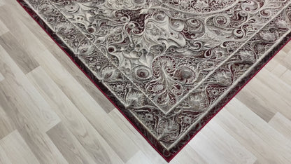 Modern Traditional Area Rug. Artificial Intelligence Design with 3D Affect Rt8405